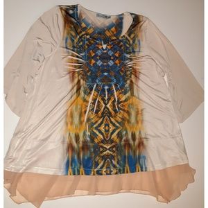 Unity Tunic top Layered Look 1x Sublimation Print